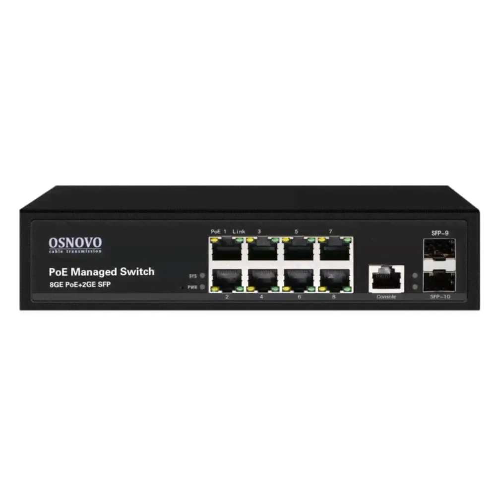 OSNOVO Коммутатор SW-80802(150W)-0