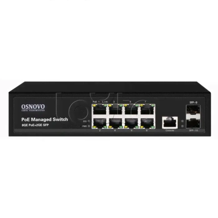 PoE коммутатор OSNOVO SW-80802/L(150W)-0
