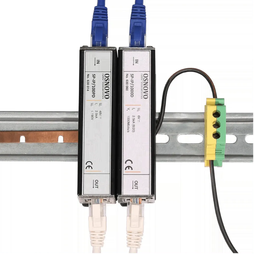 Грозозащита OSNOVO, портов: 1, RJ45, PoE, (SP-IP/1000PD)-1