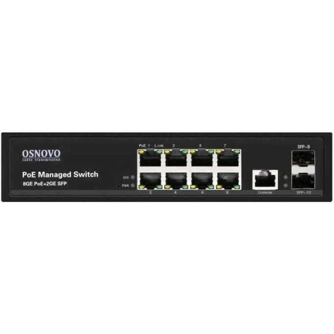 Коммутатор (свитч) Osnovo SW-80802/L(150W)-1