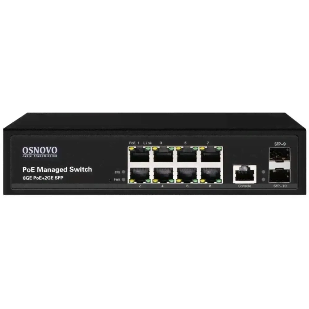 Osnovo SW-80802/L(150W) Управляемый L2 PoE коммутатор Gigabit Ethernet-0